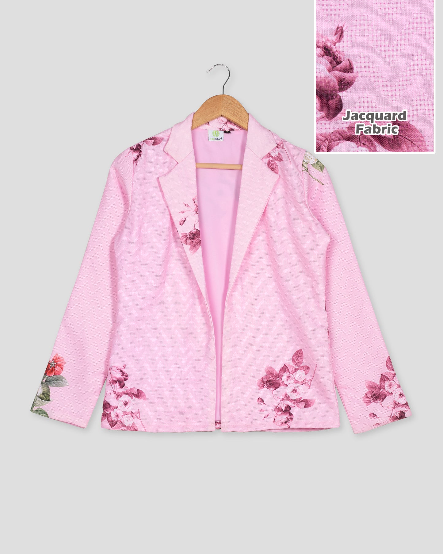 Classic Floral Women's Jacquard Weave Jacket