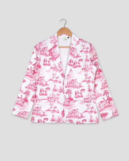 On-Trend Toil Print Women's Jacket