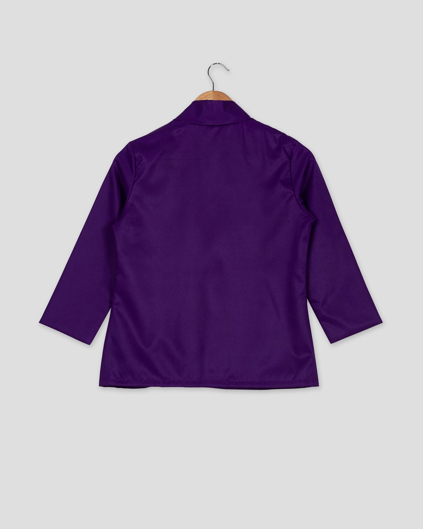 Solid Edit : Plain Indiigo Purple Jacket For Women