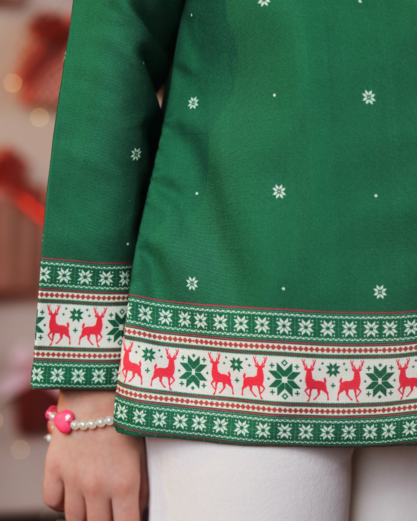 Holiday Spark Kids Jacket - Christmas Theme Quirky Santa Vibes