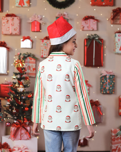Swag Wali Santa Girls Jacket - For Christmas Lovers
