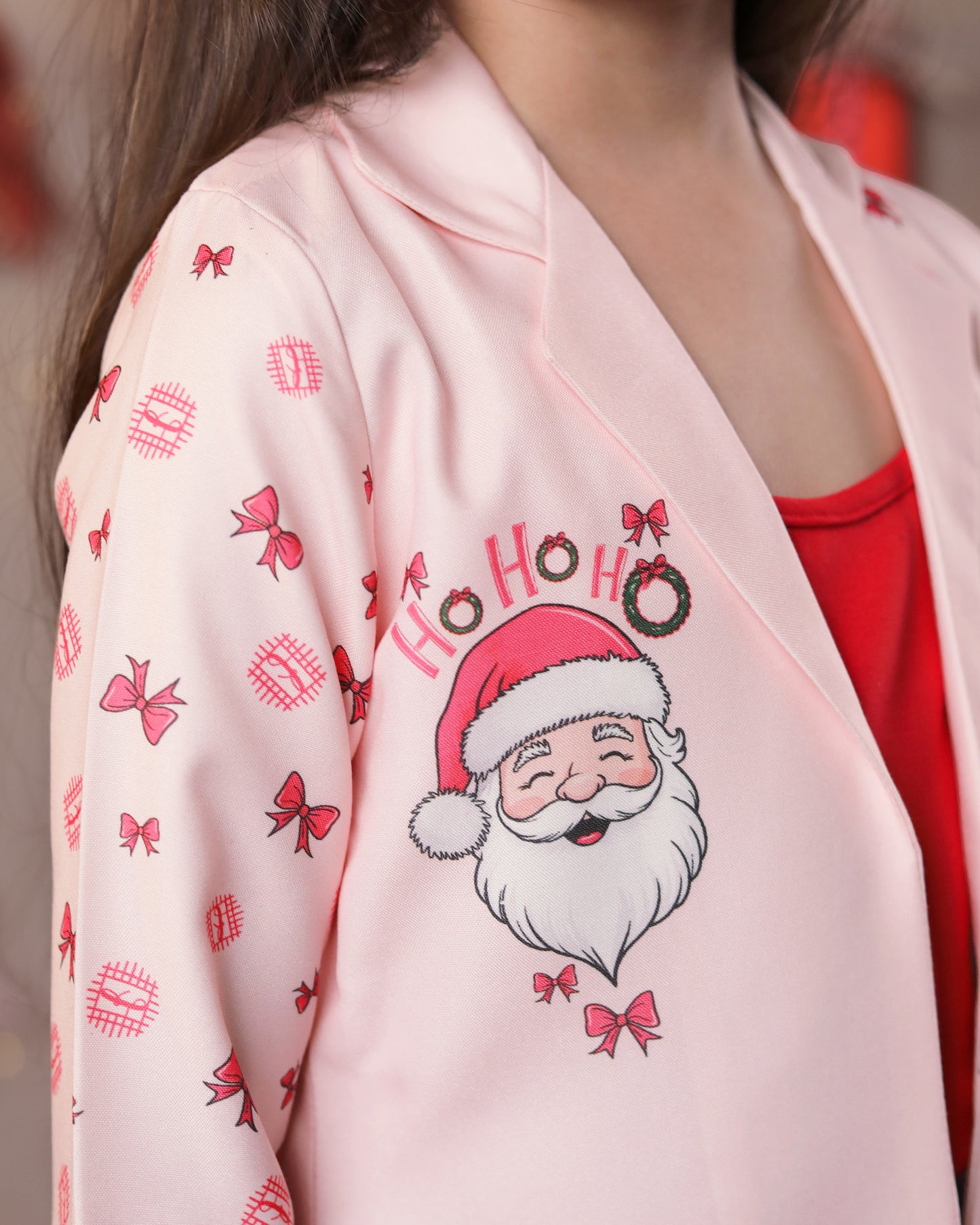 Ho Ho Haute Pink Girls Jacket - Christmas Lover's Favorite Pick