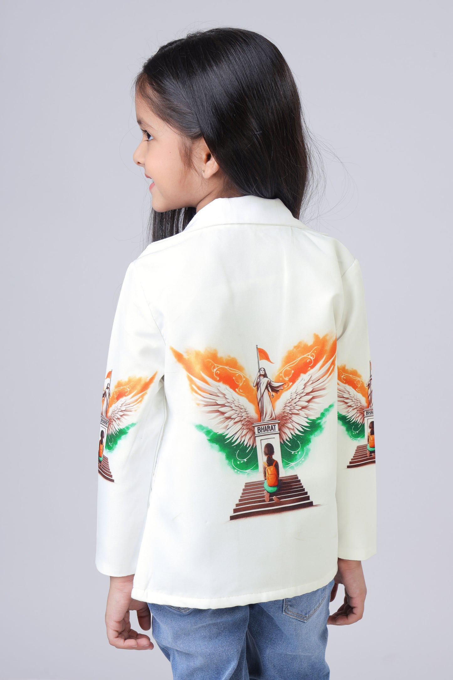 Empowering Patriotism: Freedom Edit Jacket For Girls