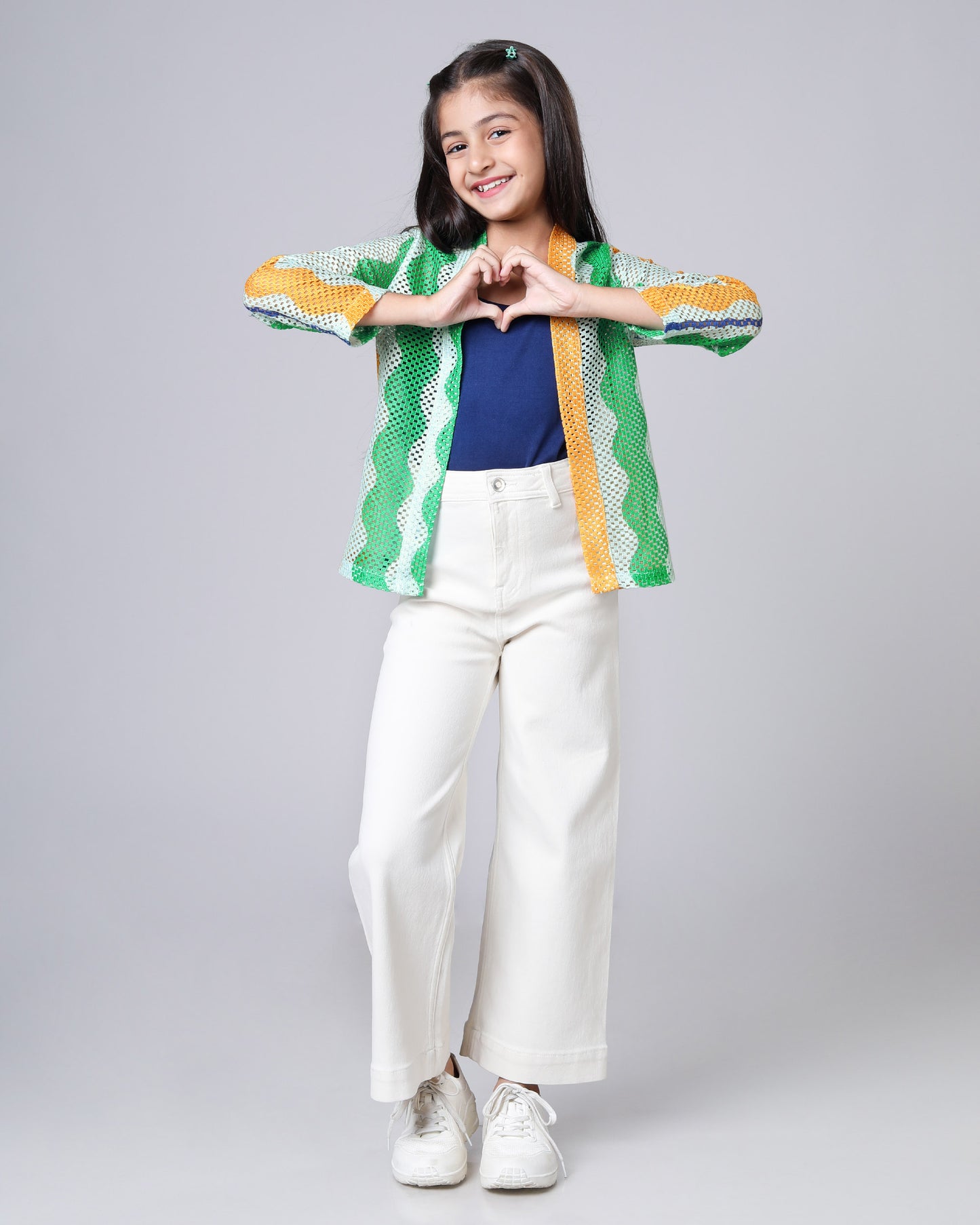 Nation First Jacket For Girls - Styled in Freedom Colors