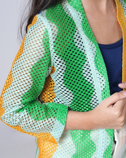 Nation First Jacket For Girls - Styled in Freedom Colors