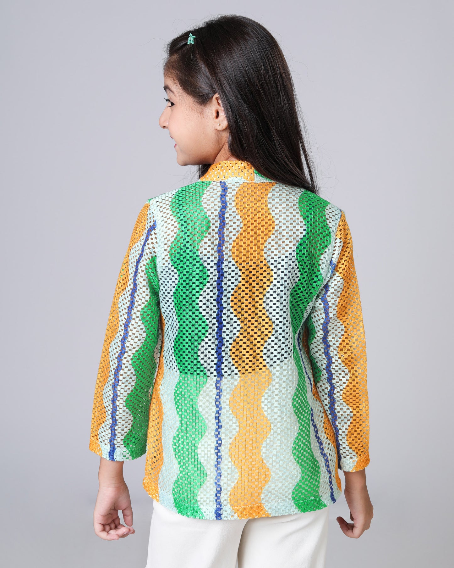 Nation First Jacket For Girls - Styled in Freedom Colors