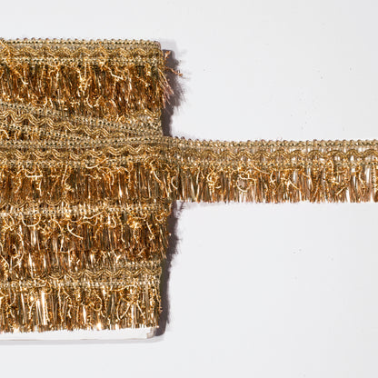 Style Vintage Look with Golden Fringe Lace (9 Mtr)