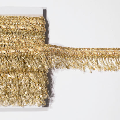 Festive Opulene Gota Patti Adorned Fringe Lace (9 Mtr)