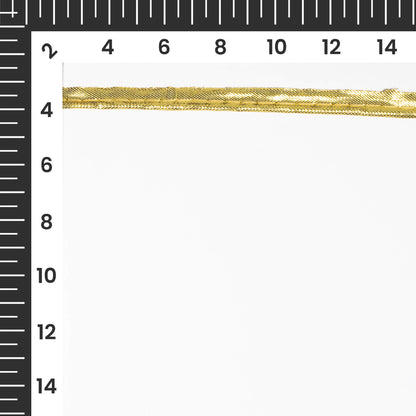 Golden Zari Plain Stiched Piping Lace (9 MTR)