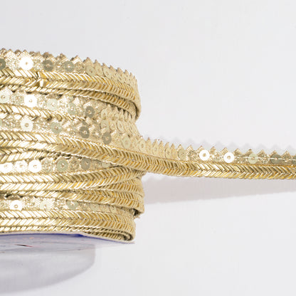 Twist of Sequins with Gota Patti in Chord Lace (9 Mtr)