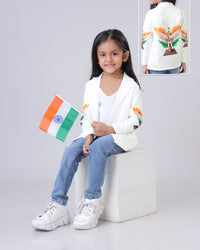 Empowering Patriotism: Freedom Edit Jacket For Girls