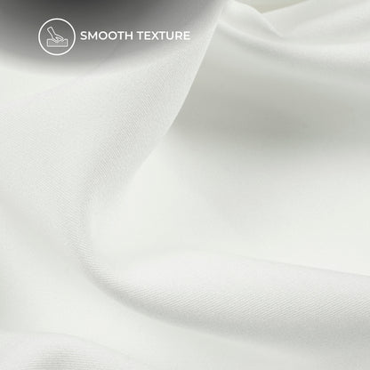 White Plain Banana Crepe Fabric (Width 58 Inches)