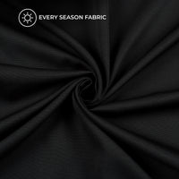 Black Plain Banana Crepe Fabric (Width 58 Inches)