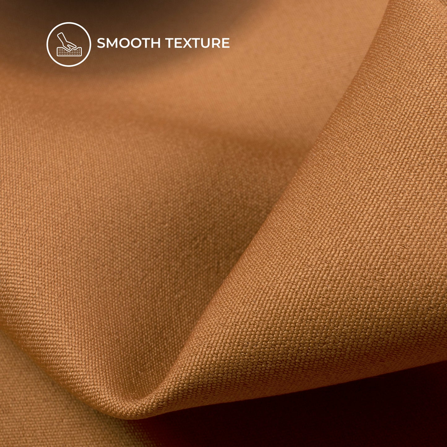 Chocolate Brown Plain Banana Crepe Fabric (Width 58 Inches)