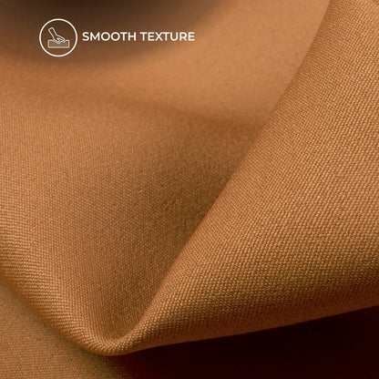 Chocolate Brown Plain Banana Crepe Fabric (Width 58 Inches)