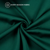 Teal Green Plain Banana Crepe Fabric (Width 58 Inches)