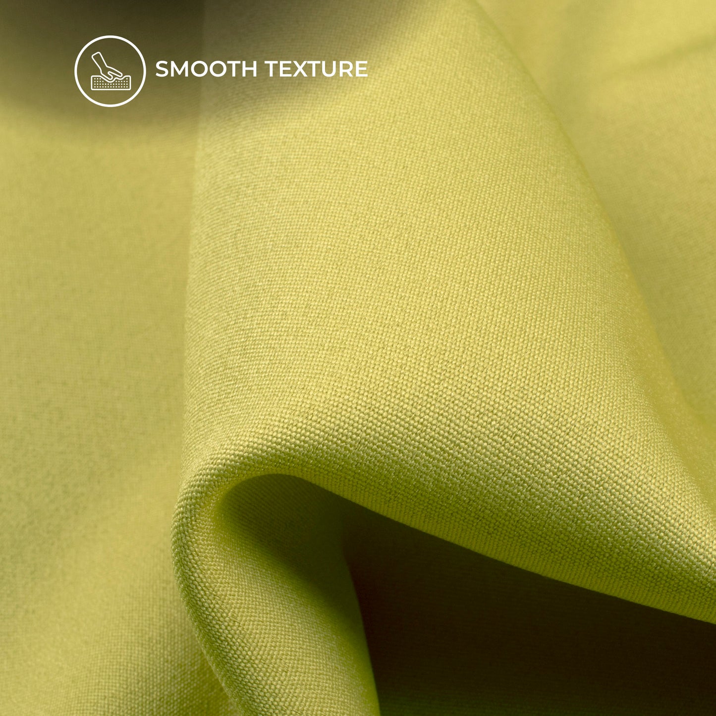 Chartreuse Yellow Plain Banana Crepe Fabric (Width 58 Inches)