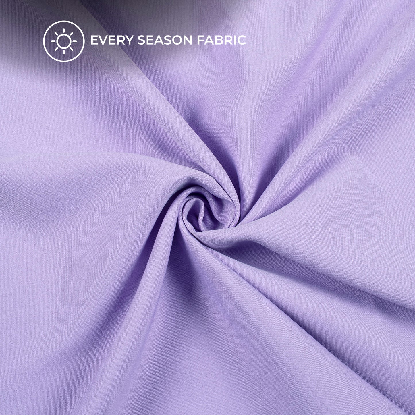 Periwinkle Purple Plain Banana Crepe Fabric (Width 58 Inches)