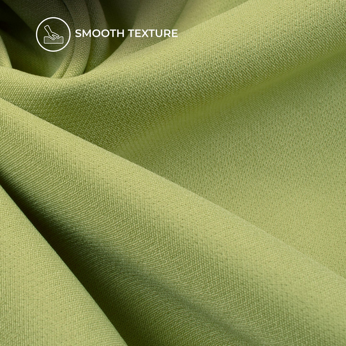 Light Olive Green Plain Banana Crepe Fabric (Width 58 Inches)