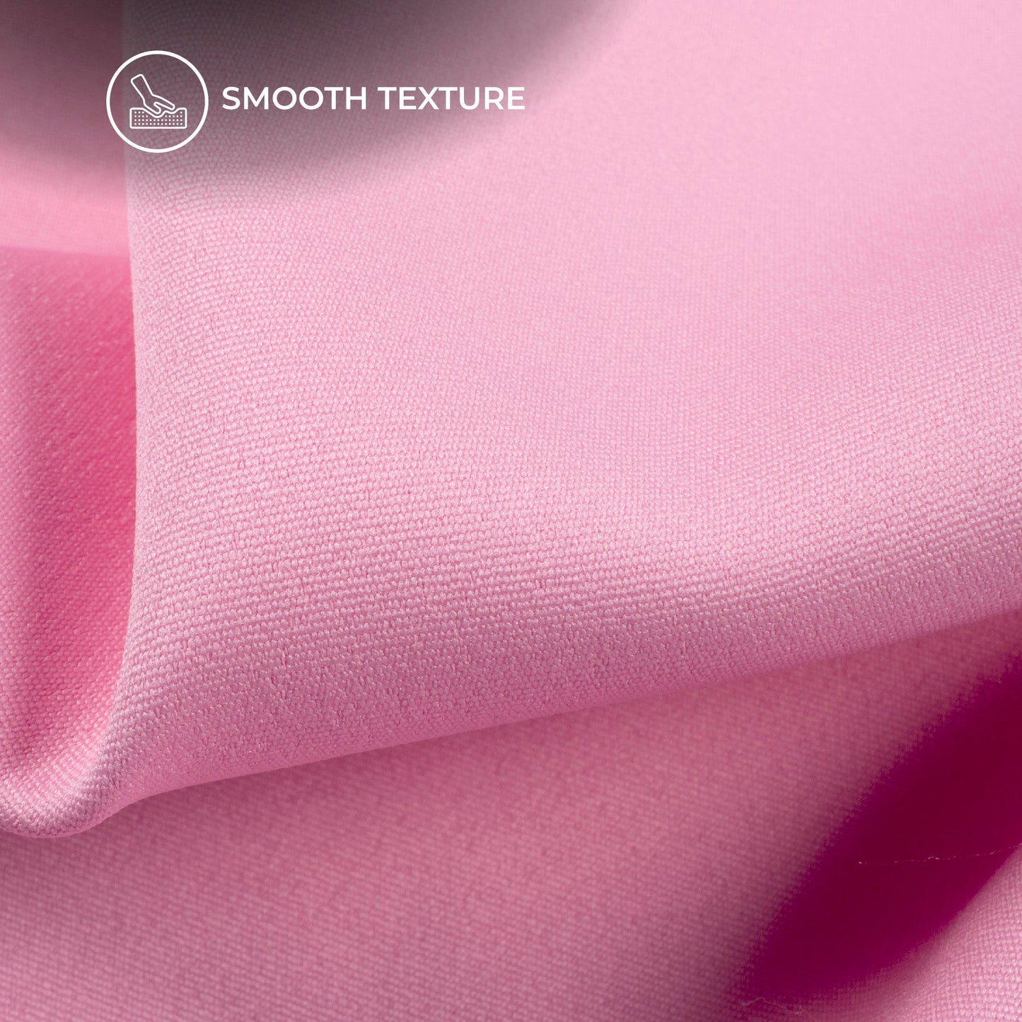 Pink Plain Banana Crepe Fabric (Width 58 Inches)