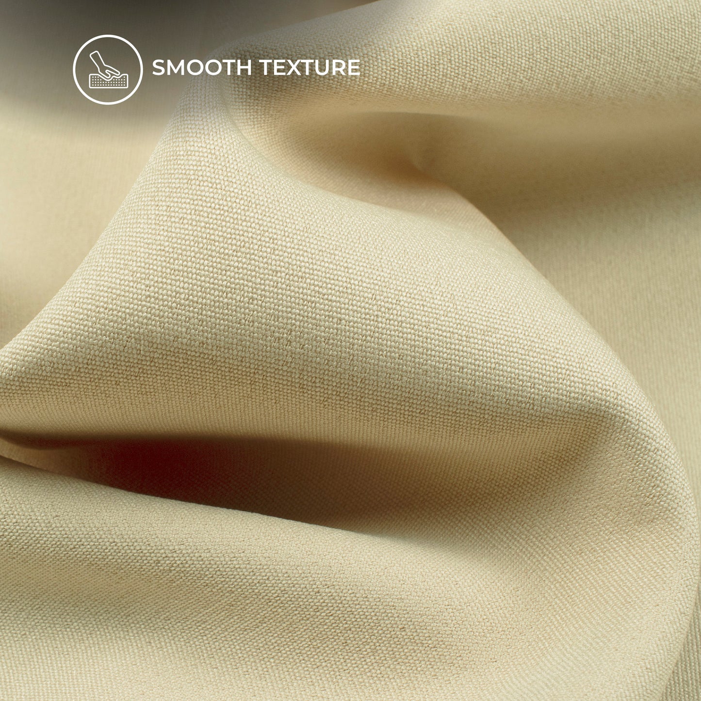 Beige Plain Banana Crepe Fabric (Width 58 Inches)