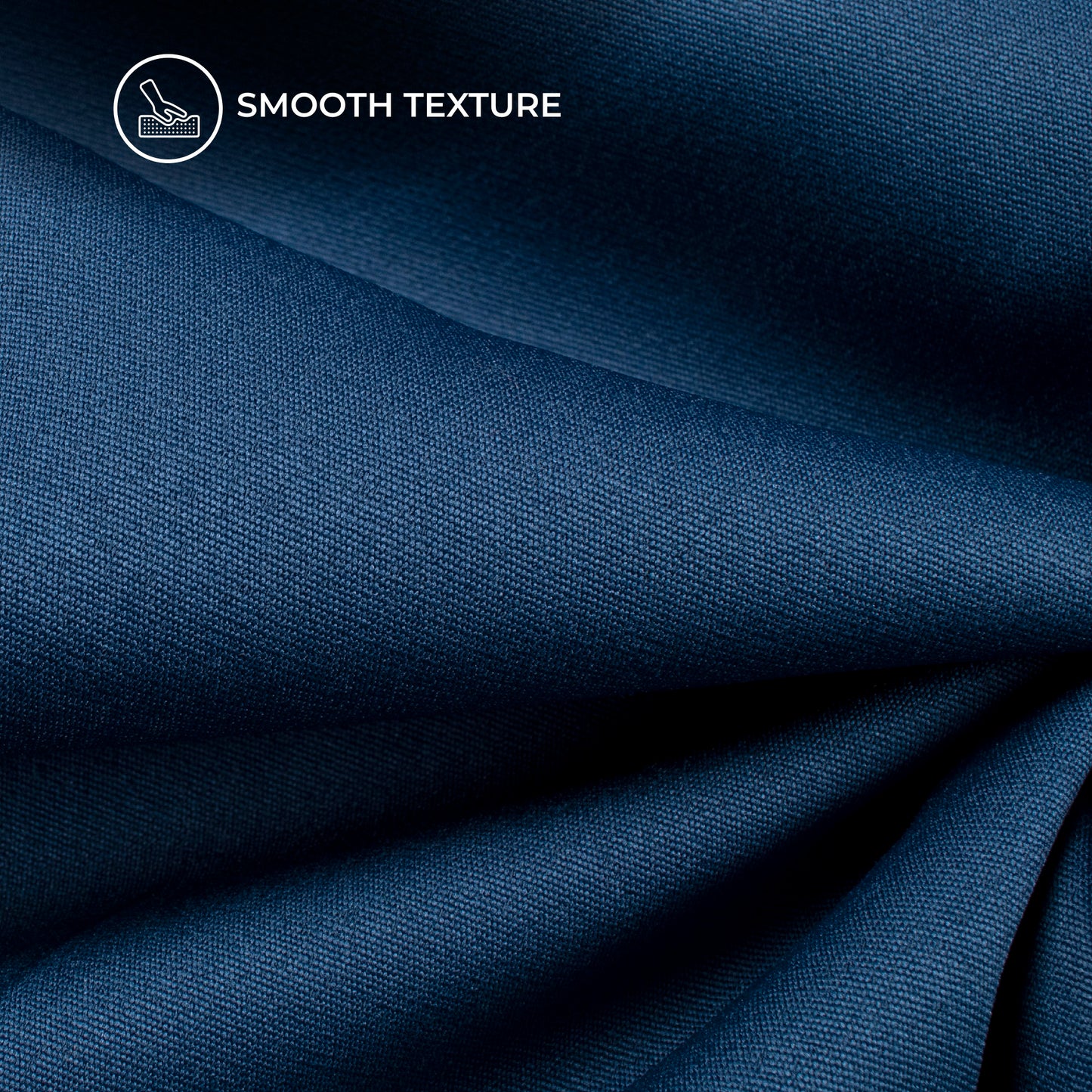 Blue Plain Banana Crepe Fabric (Width 58 Inches)