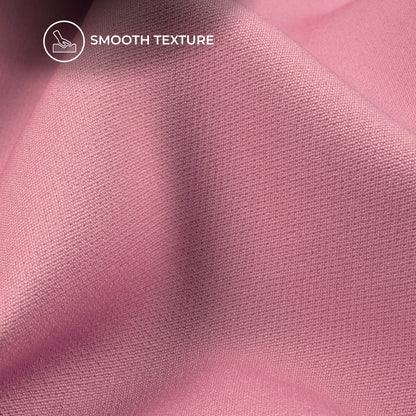 Puce Pink Plain Banana Crepe Fabric (Width 58 Inches)