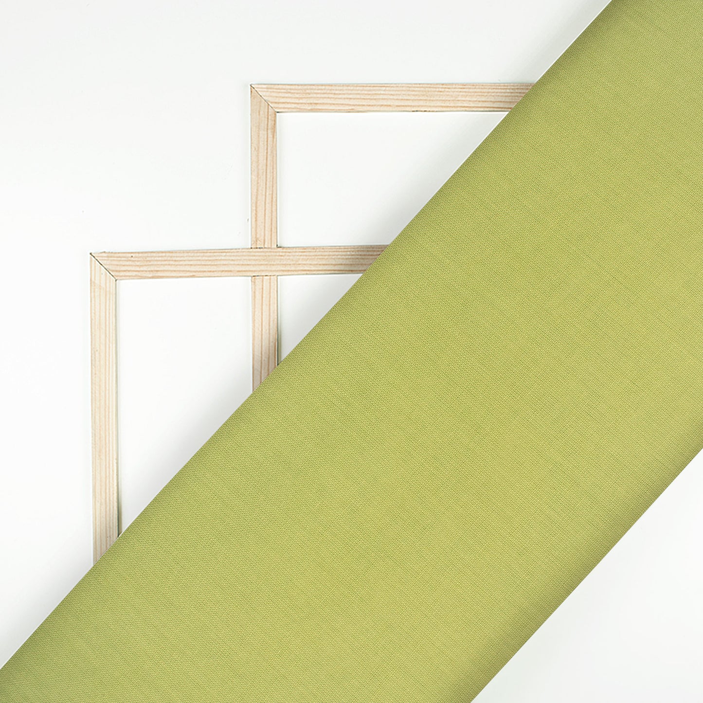 Pale Green Plain Cotton Flex Fabric