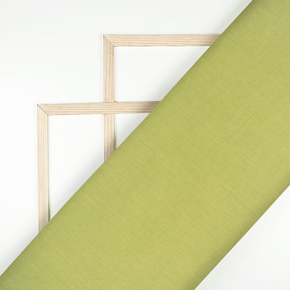 Pale Green Plain Cotton Flex Fabric