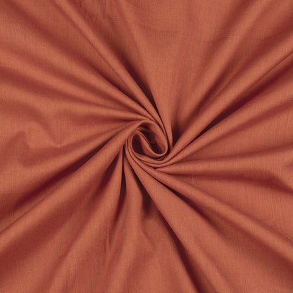 Salmon Orange Plain Cotton Flex Fabric