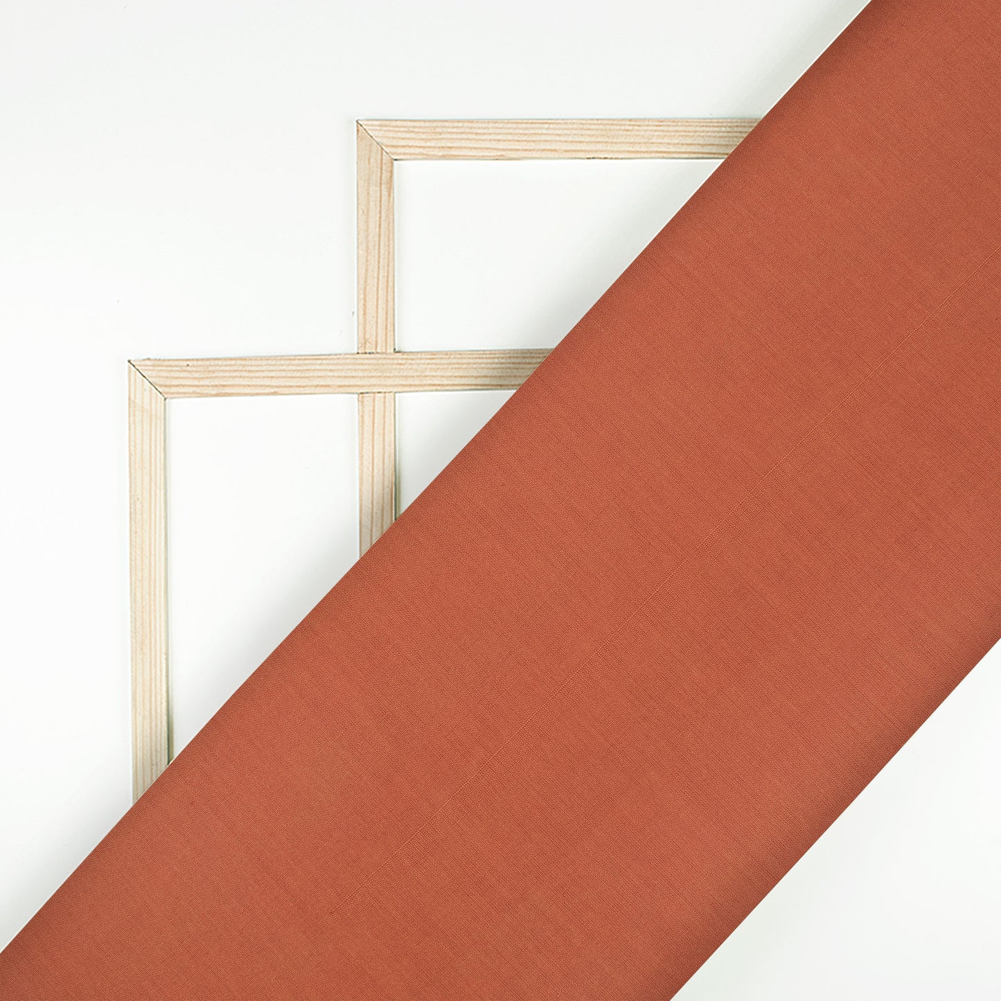 Salmon Orange Plain Cotton Flex Fabric