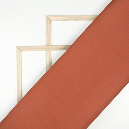Salmon Orange Plain Cotton Flex Fabric