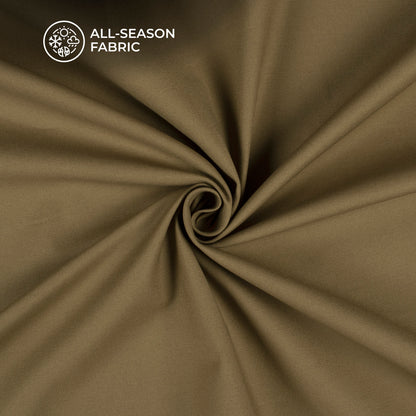 Army Green Plain Flexi Lycra Fabric (Width 56 Inches)