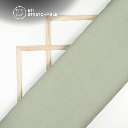 Light Grey Plain Textured Linen Slub Fabric  (Width 54 Inches)