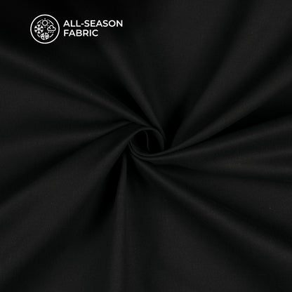 Black Plain Flexi Lycra Fabric (Width 56 Inches)