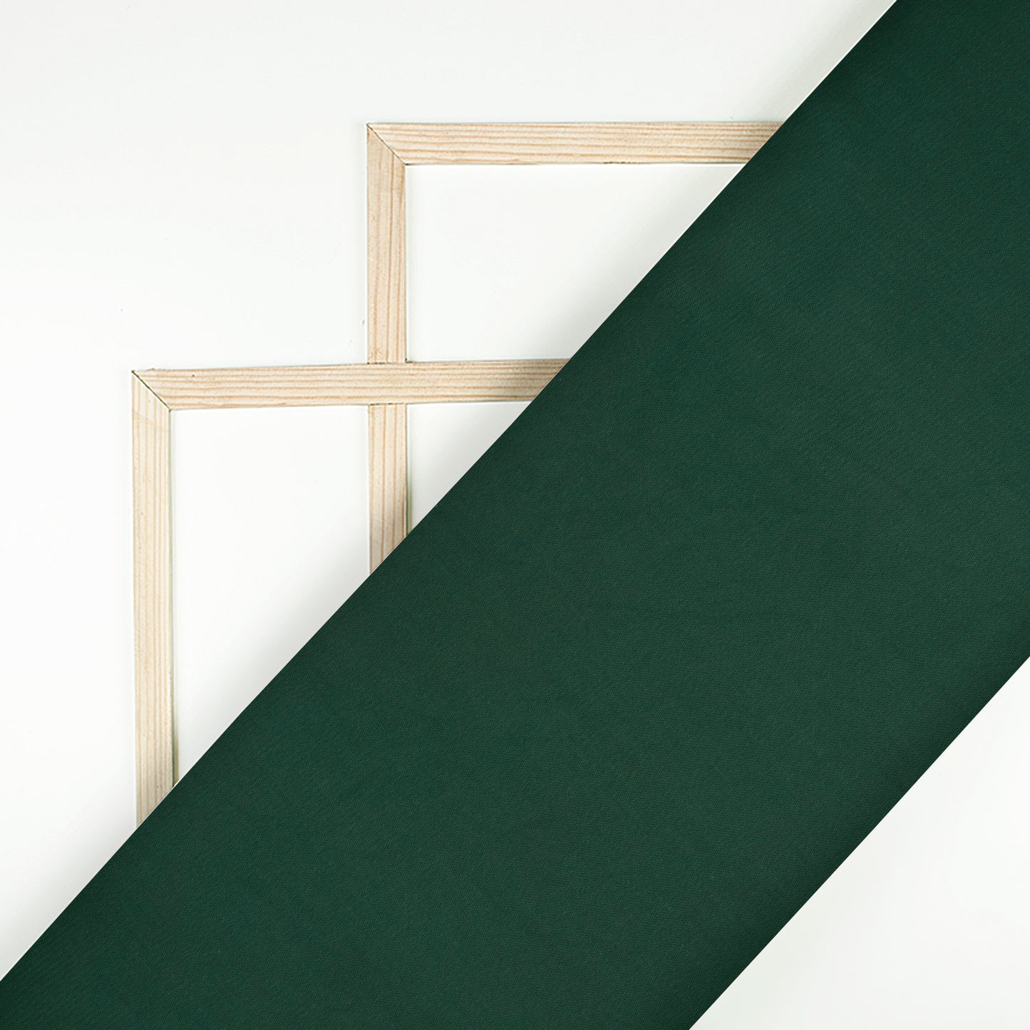Castleton Green Plain Lazer Satin Fabric
