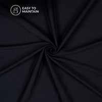 Navy Blue Stratched Modal Cotton Lycra Fabric (Width 70 Inches)