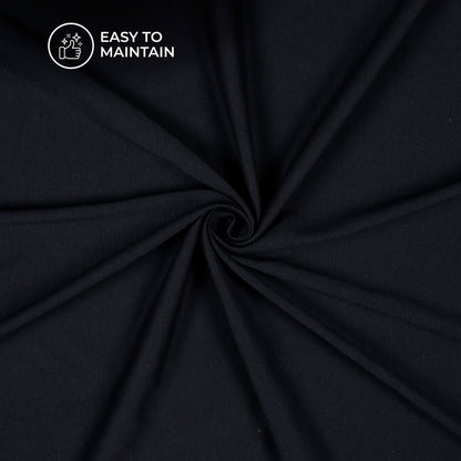 Navy Blue Stratched Modal Cotton Lycra Fabric (Width 70 Inches)