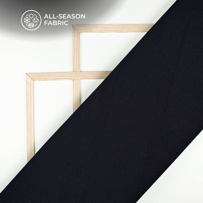 Navy Blue Stratched Modal Cotton Lycra Fabric (Width 70 Inches)