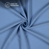 Tufts Blue Stratched Modal Cotton Lycra Fabric (Width 70 Inches)