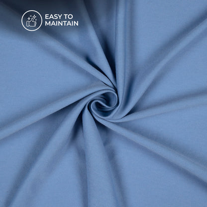 Tufts Blue Stratched Modal Cotton Lycra Fabric (Width 70 Inches)