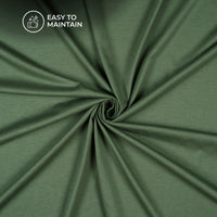 Fern Green Stratched Modal Cotton Lycra Fabric (Width 70 Inches)