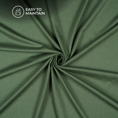 Fern Green Stratched Modal Cotton Lycra Fabric (Width 70 Inches)
