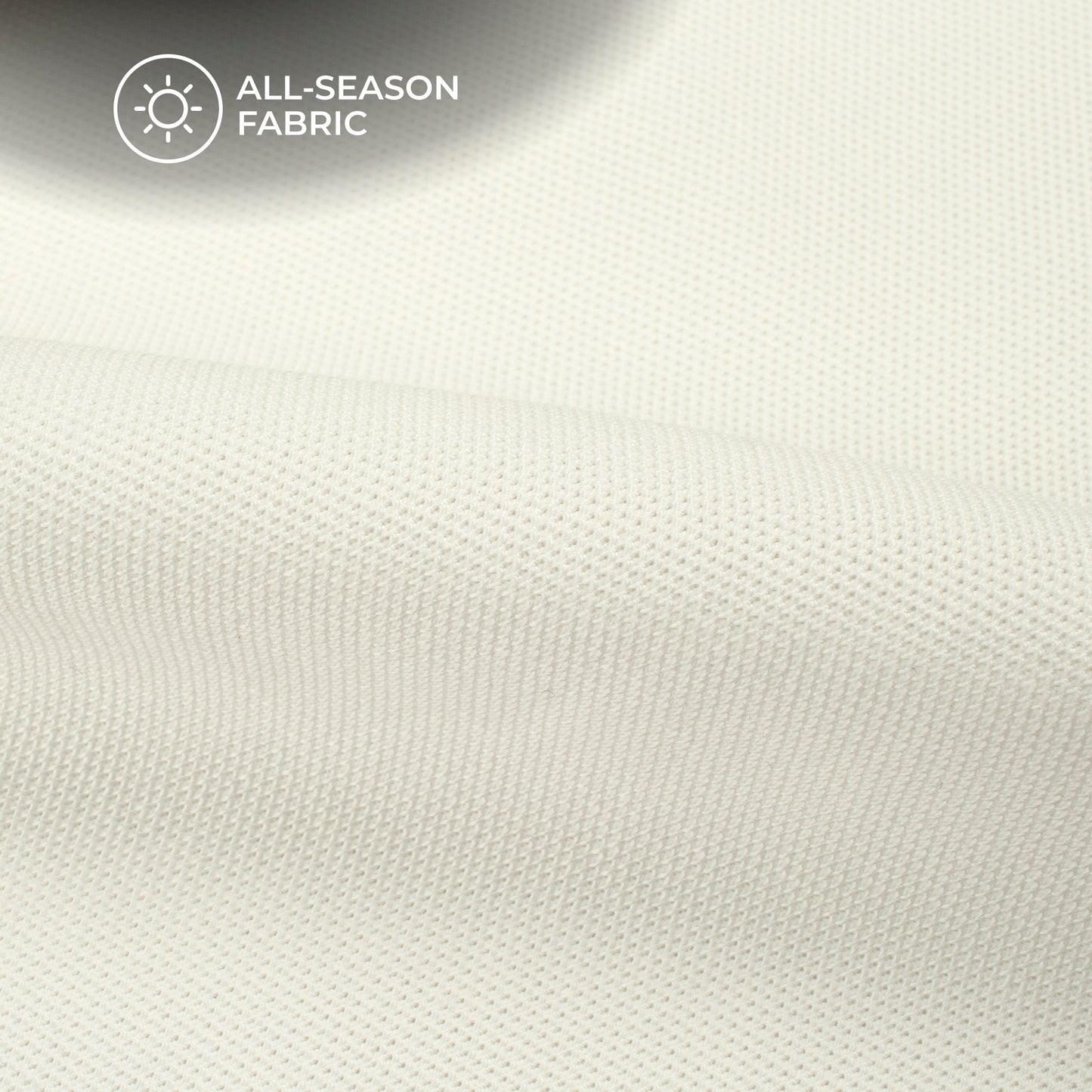 White Plain Stretch Cotton Fabric(Width 96 Inches)