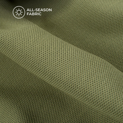 Fern Green Plain Stretch Cotton Fabric(Width 86 Inches)