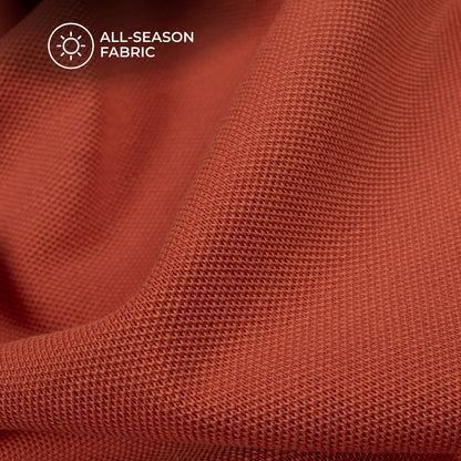 Burnt Orange Plain Stretch Cotton Fabric(Width 86 Inches)