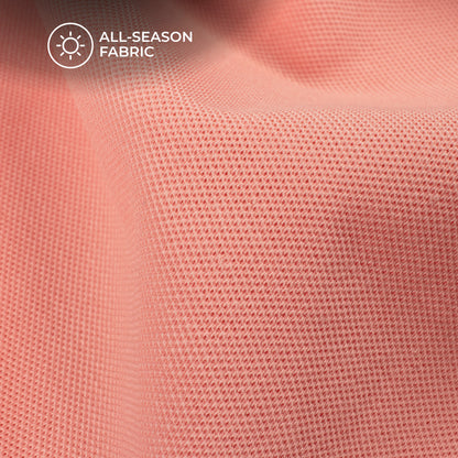 Pink  Plain Stretch Cotton Fabric(Width 86 Inches)