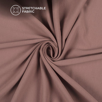 Onion Purple Plain Stretch Cotton Fabric(Width 86 Inches)