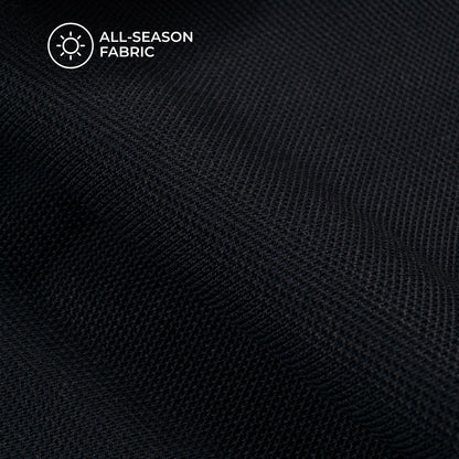 Navy Blue Plain Stretch Cotton Fabric(Width 86 Inches)