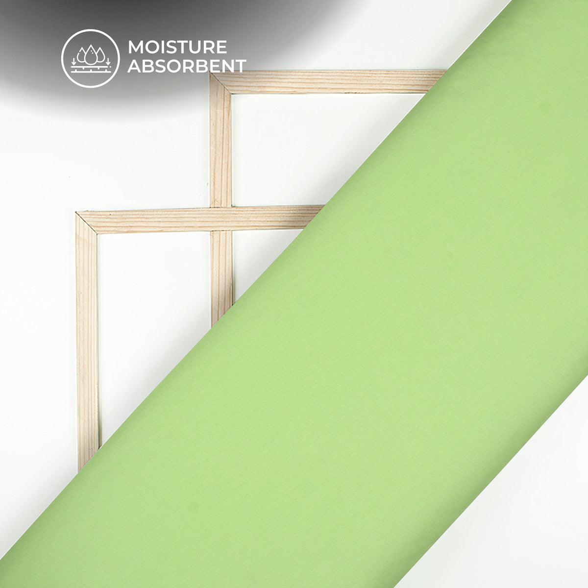 Seafoam Green Plain Stretch Cotton Fabric(Width 86 Inches)